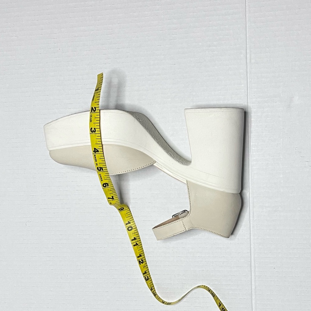 Free People Beige Platform Mary Jane Heels - Picture 14 of 15